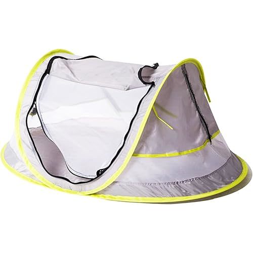 Poray Portable Baby Beach Tent with UPF 50+ Sun Shelter,Mosquito Net and Sunshade, Ideal Pop Up Kids Travel Tent with Carry Bag & 2 Stakes,Outdoor Indoor Play and Sun Protection