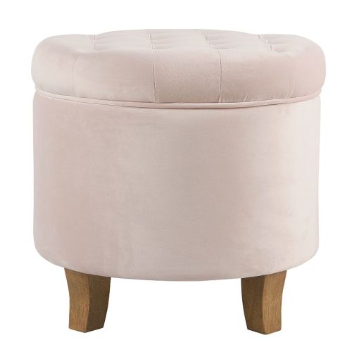 HomePop Tufted Storage Ottoman