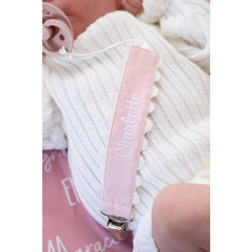 Personalized Ric Rac Pacifier Clip