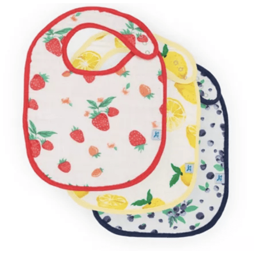 Unisex Cotton Muslin Classic Bib 3 Pack - Baby