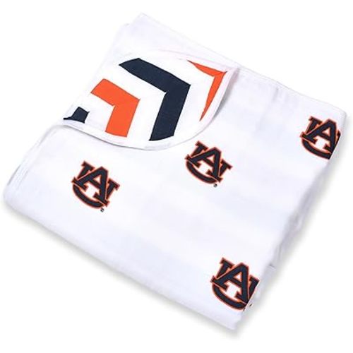 Auburn University Four Layer Baby Muslin Blanket 47x47in
