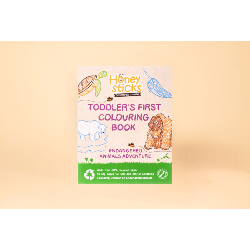 Toddlers First Coloring Book - An Endangered Animals Adventure