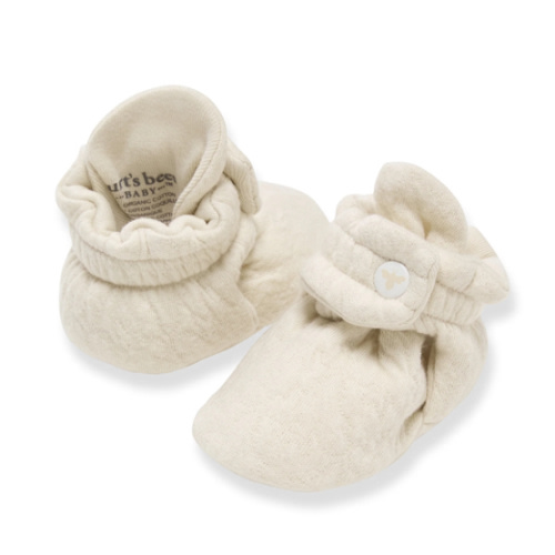Organic Cotton Quilted Bee Baby Booties - Oat – Burt's Bees Baby