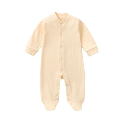 Kaemgyyd Newborn Footie Pajamas Jumpsuit Outfit Long Sleeve Button down Sleepers Baby Boy Girl Footed One-Piece Romper 0-12 Months