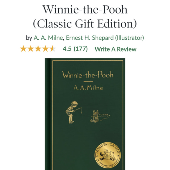 Winnie-the-Pooh (Classic Gift Edition) by A. A. Milne, Ernest H. Shepard, Hardcover | Barnes & Noble®
