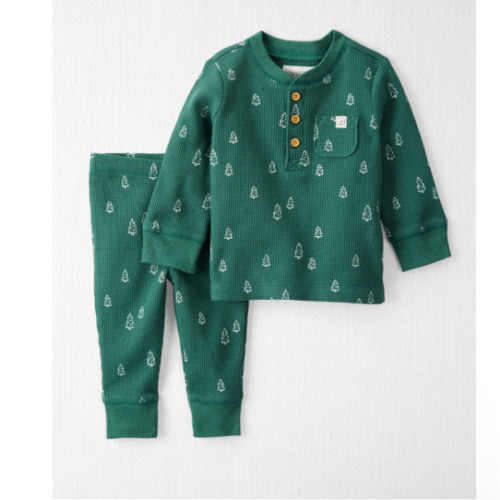 Baby Organic Cotton Waffle Knit Set