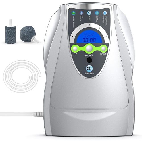 Ozone Machine Generator, Multifunctional with Timer, 500mg/h Portable Ozone Machine for Home, Kitchen, Office, Cleaning Water, Fruits and Vegetables