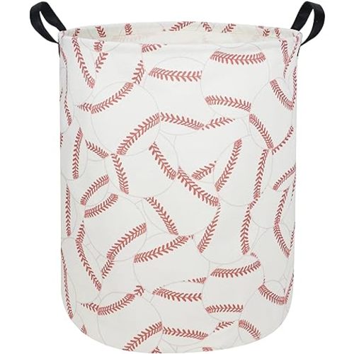 Kids Laundry Hamper,Baseball Laundry Basket Collapsible Boys Storage Baskets for Home,Office,Toy Organizer,Home Decor(Baseball)