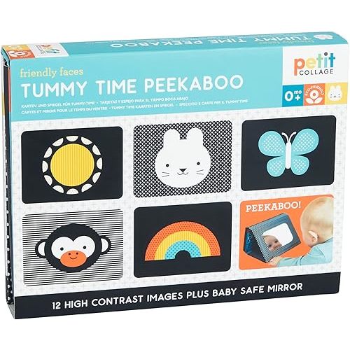Petit Collage Tummy Time Peekaboo, Multicolor