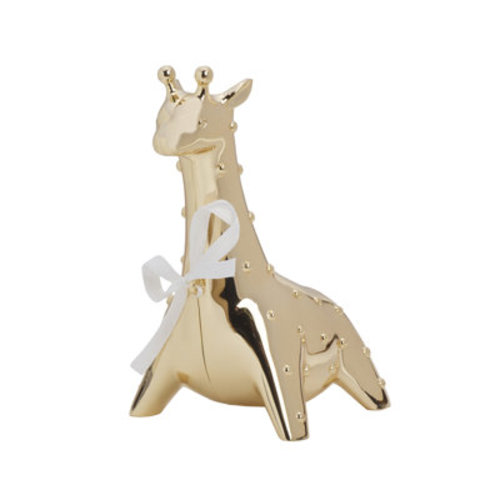 Wallace Wallace Gold Finish Baby Giraffe Bank | Wayfair