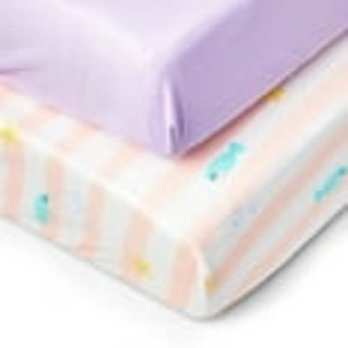 Parent's Choice Toddler Under-The-Sea Fitted Sheets, 2 Pack