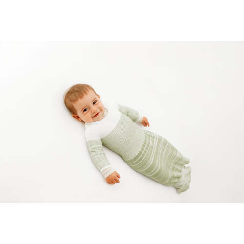 Bamboo Mint Arms Out™ Long Sleeve Sleep Sack - Arms Out Long Sleeve Small (12lbs - 18lbs)