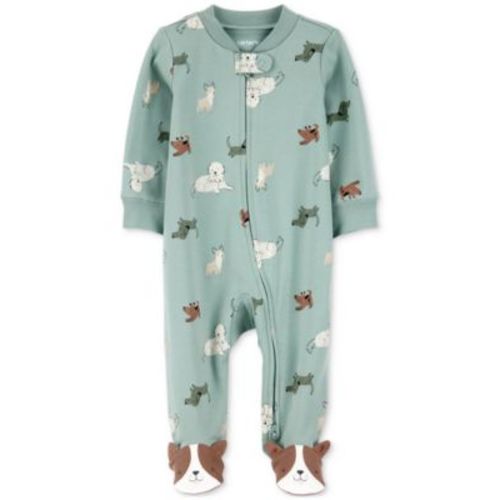 Baby Boys Cotton Dog-Print Sleep & Play Pajamas