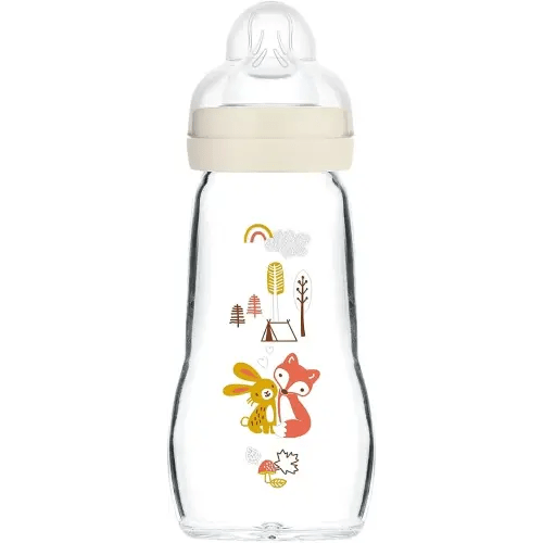 MAM Feel Good Glass Bottle (260 ml, Unisex)