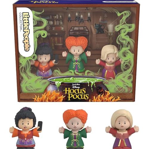 Little People Collector Disney Hocus Pocus Movie Figure Set for Adults & Fans, 3 Characters in a Display Box