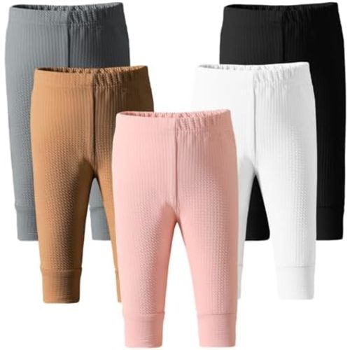Baby Girl Pants Leggings Newborn Pants Girl Toddler Girl Pants Leggings Infant Pants Baby Girls Bell Bottoms 5 Packs