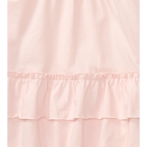 Organic Ruffle Baby Girl Pink Dress - 12 Months