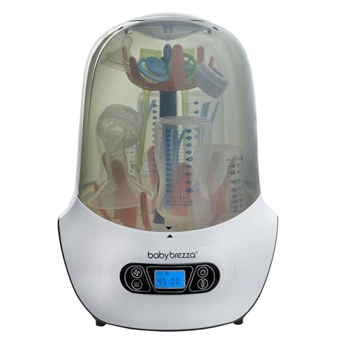 Baby Brezza Baby Bottle Sterilizer and Dryer Machine – Electric Steam Sterilization - Universal Fit - Pacifiers, Glass, Plastic, and Newborn Feeding Bottles
