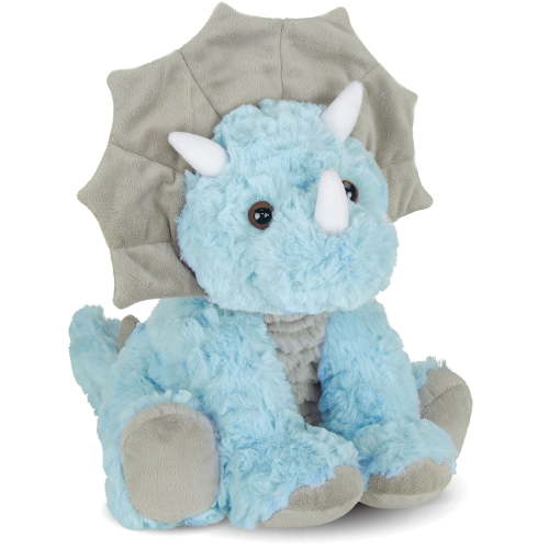 Bearington Lil' Tracer Plush Stuffed Animal Dinosaur with Rattle, 5 inch