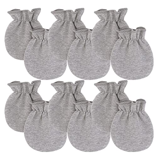 Newborn Baby Unisex Baby Mittens, No-scratch Mitts,No Scratch Infant Gloves Mitten for Baby,Set of 6 Gloves