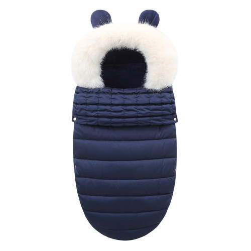 HUANBAI Boys Girls Stroller Sleeping Blanket Thick Warm Hooded Swaddle Wrap One Size