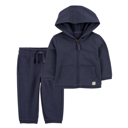 Baby 2-Piece French Terry Hoodie & Joggers Set - Navy | Carter's