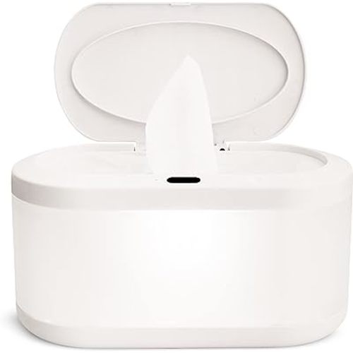 Munchkin Touch Free Baby Wipe Warmer with Nightlight & Motion Sensor, White