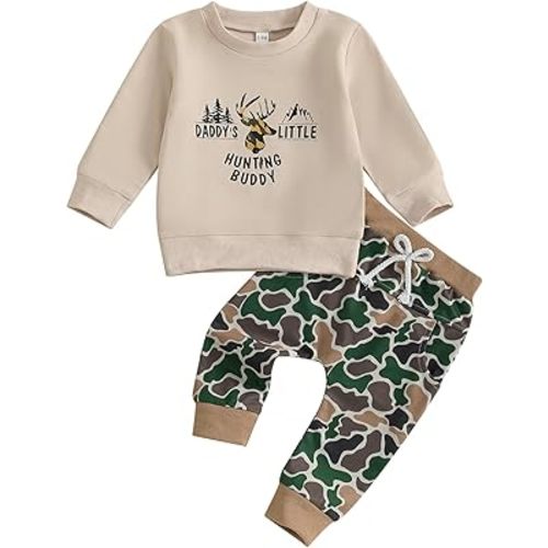 CIYCUIT Toddler Baby Boy Clothes Long Sleeve Sweatshirt Pants Set Fall Winter Outfits