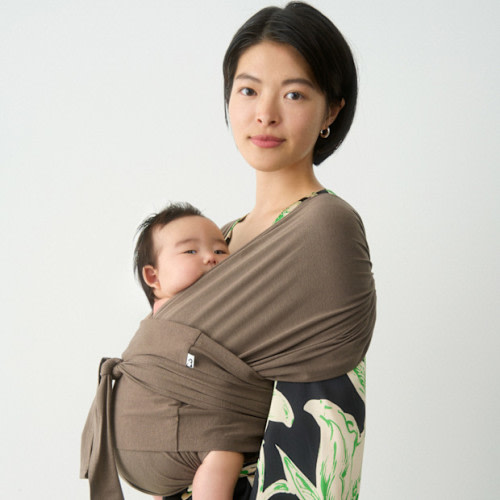 Konny Baby Wrap Carrier Flex SoftBreeze - Mocha, M-4 Xl