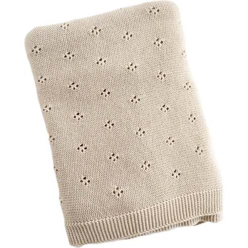 Heirloom Pique Blanket Birch Organic Cotton Baby Gift - The Blueberry Hill | Maisonette