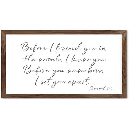 Before I Formed You in The Womb I Knew You Sign Nursery Sign Nursery Decor Before You were Born Wood Sign Farmhouse Sign Jeremiah 1 5
