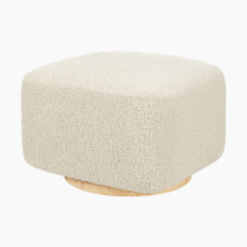 Babyletto Kiwi Gliding Ottoman - Almond Teddy Loop