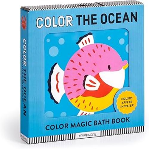Color the Ocean Color Magic Bath Book
