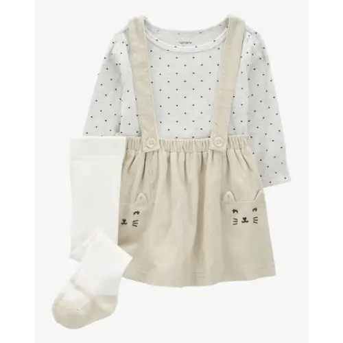 Baby 3-Piece Cat Print Jumper Set - Carter's | Carter's