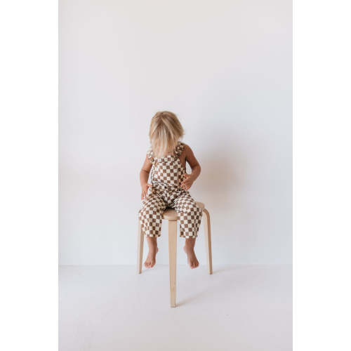 Corduroy Overalls | Honeycomb Checkerboard