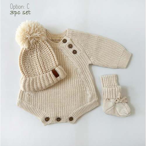 Knitted Romper Set