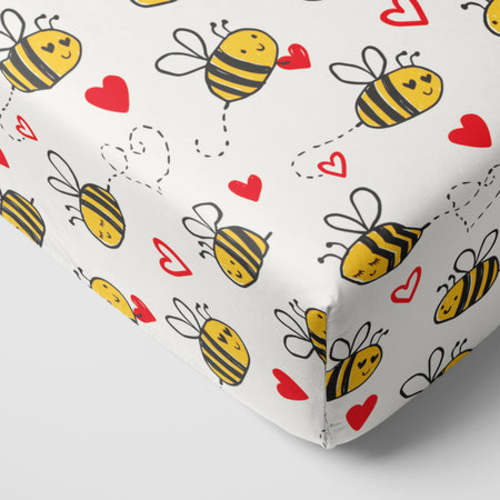 Bee Mine Fitted Crib Sheet