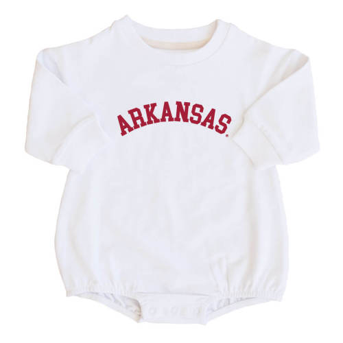 University of Arkansas | U of A Graphic Sweatshirt Bubble Romper