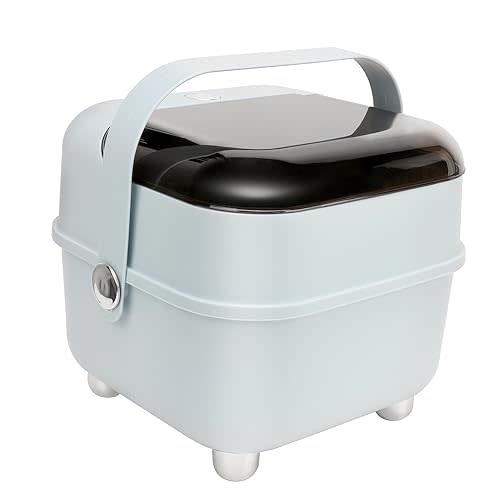 Baby Bottle Holder, Portable Large Capacity Toddler Bottles Storage Box with Lid Cover Anti-Dust Protection and Cutlery Storage Baby Bottle Drying Rack for Baby at Home Kitchen Travel (6# Large)
