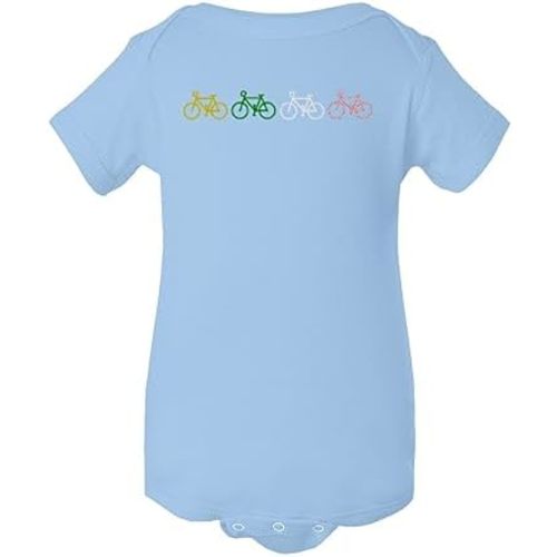 France 2023 Bicycle Racing Tour Leader Color Bikes Baby Bodysuit
