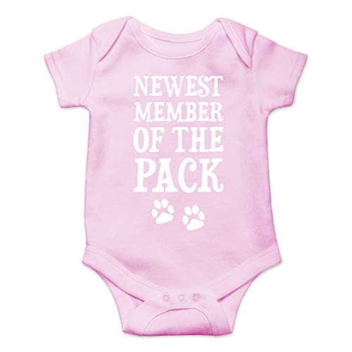 Newest Member of The Pack - Funny Baby Essentials Bodysuit - Infant Girl Clothes Newborn Outfit