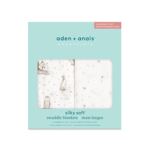 Colorful Silky Soft Muslin Swaddle 2pk | aden + anais