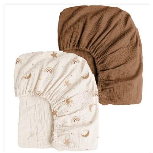 Fitted Crib Sheets 2 PCS