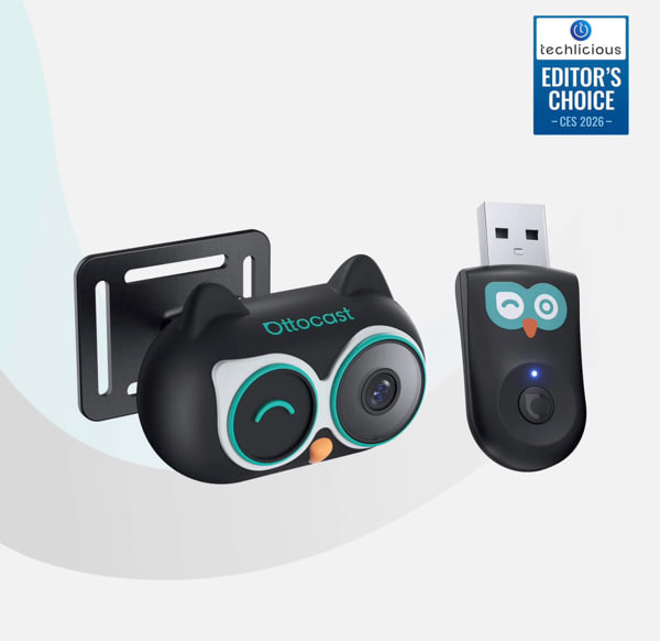 Ottocast Cabin Care Car Adapter Wireless CarPlay and Real-time Monitoring