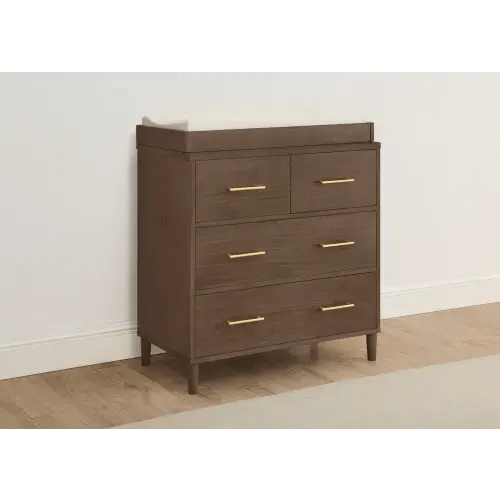 Classic 4 Drawer Dresser with Changing Top and Interlocking Drawers