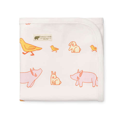 Monica + Andy Coming Home Blanket- Little Farm Friends