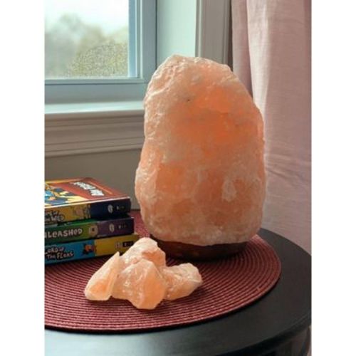 Large Natural Salt Lamp Pink - Q&A Himalayan Salt