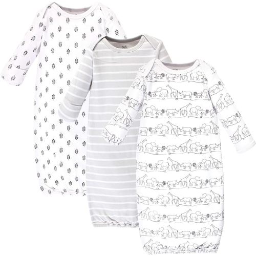 Touched by Nature Unisex Baby Organic Cotton Gowns - 0-6 Months