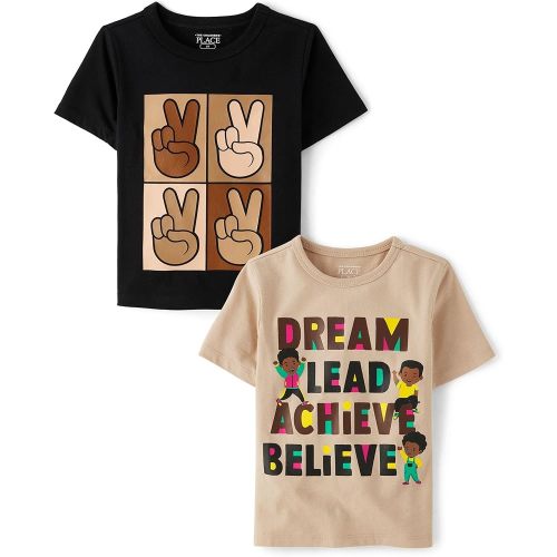 The Children's Place Baby Boys' and Toddler All Holidays Short Sleeve Graphic T-Shirts,multipacks