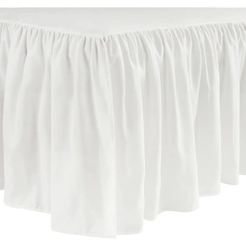 Lush Decor Ruffle Crib Skirt, 16" Drop, White